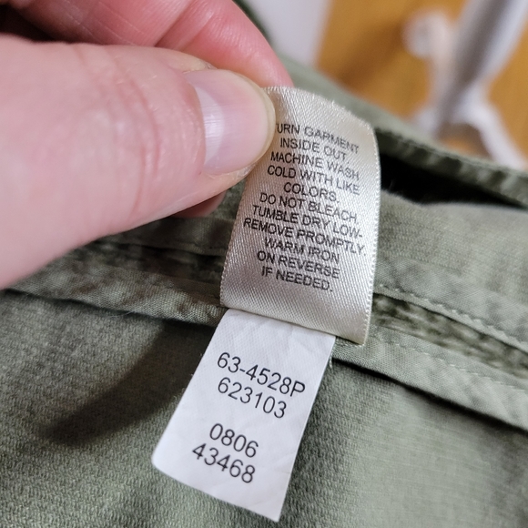 Womens J Jill Green Corduroy Button Front Jacket Size Med Petite - Picture 9 of 9